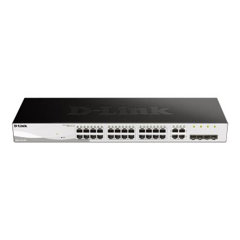 D-Link 28-Port Layer2 Smart Managed Gigabit Switch|green 3.0 24x 10/100/1000Mbit/s TP - Switch - Fiber Optic