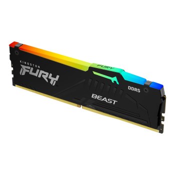 Kingston FURY Beast RGB - DDR5 - Modul - 32 GB - DIMM 288-PIN - 5200 MHz / PC5-41600 - CL40 - 1.25 V - ungepuffert - on-die ECC