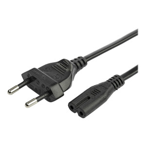 StarTech.com 2m (6ft) Laptop Power Cord, EU Plug to C7,...