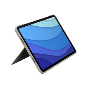 Logitech Combo Touch - Tastatur und Foliohülle - mit Trackpad - hintergrundbeleuchtet - Apple Smart connector - QWERTY - Spanisch - Sand - für Apple 11-inch iPad Pro (1. Generation, 2. Generation, 3. Generation)