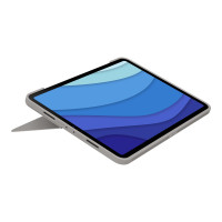 Logitech Combo Touch - Tastatur und Foliohülle - mit Trackpad - hintergrundbeleuchtet - Apple Smart connector - QWERTY - Spanisch - Sand - für Apple 11-inch iPad Pro (1. Generation, 2. Generation, 3. Generation)