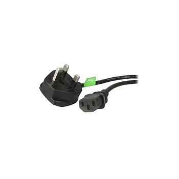 StarTech.com 3ft (1m) UK Computer Power Cable, BS 1363 to C13 Power Cord, 18AWG, 10A 250V, Black Replacement AC Power Cord, Monitor Power Cable, BS 1363 to IEC 60320 C13 Kettle Lead - PC Power Supply Cable (BS13U-1M-POWER-LEAD)