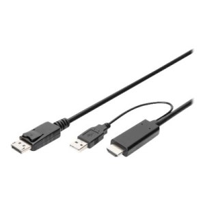 DIGITUS 4K HDMI Adapter Cable - HDMI to DisplayPort