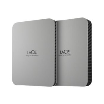 LaCie Mobile Drive 1 TB USB 3.1 USB TYPE C Moon Silver w/Rescue