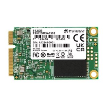 Transcend MSA230S - SSD - 512 GB - intern - mSATA