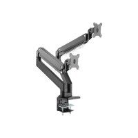 DIGITUS Universal Dual Monitor Mount with Gas Spring and Clamp Mount