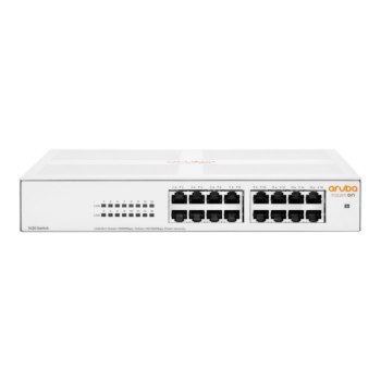 HPE Aruba Instant On 1430 16G Class4 PoE 124W Switch - Switch - unmanaged - 16 x 10/100/1000 (PoE Class 4)