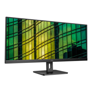 AOC Essential-line U34E2M/BK - LED-Monitor - 86.4 cm (34") - 3440 x 1440 WQHD @ 100 Hz - VA - 300 cd/m² - 4000:1 - 4 ms - 2xHDMI, DisplayPort - mattschwarz