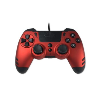Lexip METALTECH Rosso USB Gamepad Analogico/Digitale PC, PlayStation 4