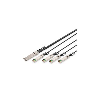 DIGITUS 40G QSFP+ to 4XSFP+ Direct Attach Kabel 3m