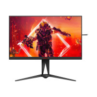 AOC AGON AG275QXN - AG5 Series - LED-Monitor - Gaming - 68.6 cm (27") - 2560 x 1440 QHD @ 165 Hz - VA - 400 cd/m² - 3000:1 - DisplayHDR 400 - 1 ms - 2xHDMI, 2xDisplayPort - Schwarz, Rot