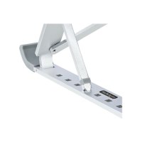 StarTech.com Foldable Laptop Riser Stand, Portable Height Adjustable Ergonomic Laptop Stand, Ventilated Aluminum Frame Supports 22lb (10Kg)