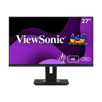 ViewSonic VG2756-4K - LED-Monitor - 68.6 cm (27") - 3840 x 2160 4K - IPS - 350 cd/m² - 1000:1 - 5 ms - 2xHDMI, DisplayPort, USB-C - Lautsprecher