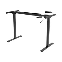 DIGITUS Electrically Height-Adjustable Table Frame, single motor, 2 levels, black