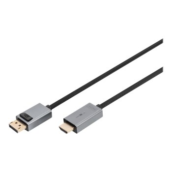 DIGITUS 4K DisplayPort Adapterkabel, DP - HDMI Typ A