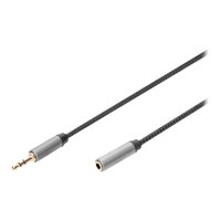 DIGITUS Audio Extension Cable, 3.5 mm jack to 3.5 mm socket