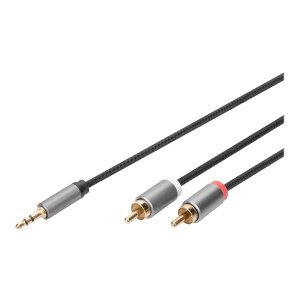 DIGITUS Audio Adapterkabel, 3.5mm Klinke auf Cinch