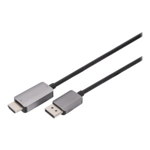 DIGITUS Adapterkabel DP->HDMI 1.8m 8K schwarz -...