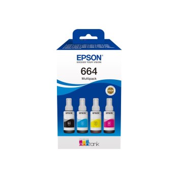 Epson EcoTank 664 - 4er-Pack - Schwarz, Gelb, Cyan, Magenta