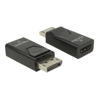 Delock DP 1.2 St -> HDMI Bu 4K Passiv schwarz - Adattatore