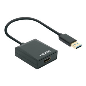 Manhattan USB-A to HDMI Cable, 1080p@60Hz, Converts USB 3.2 Gen1 (aka USB 3.0)