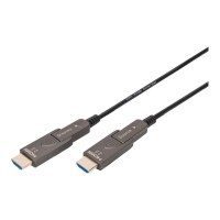 DIGITUS 4K - HDMI AOC Hybrid Glasfaserkabel mit 15m abnehmbaren Stecker