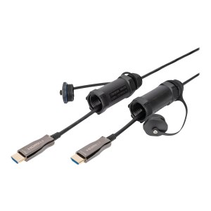 DIGITUS Kabel HDMI AOC gepanzert 10m HDMI->HDMI 4K mit...