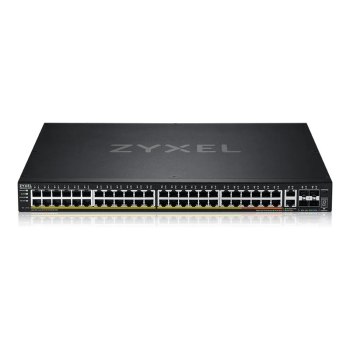 ZyXEL XGS2220 Series XGS2220-54FP - Switch - L3-Zugang, NebulaFLEX Cloud, 960 W - managed - 48 x Gigabit Ethernet + 6 x 10 Gigabit (Uplink)