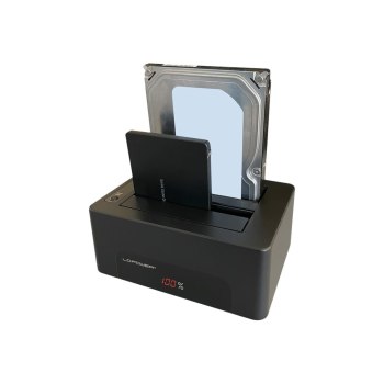 LC-Power LC-DOCK-U3-V - HDD-Dockingstation mit Netzanzeige, Ein/Aus-Schalter Schächte: 1 - 2,5" / 3,5" gemeinsam genutzt (6,4 cm/8,9 cm gemeinsam genutzt)