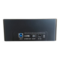 LC-Power LC-DOCK-U3-V - HDD docking station with power indicator, on/off switch, bays: 1 - 2.5" / 3.5" shared (6.4 cm/8.9 cm shared)