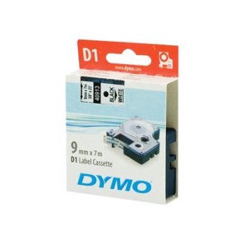 Dymo D1 - Selbstklebend - Schwarz auf Weiß - Rolle (0,9 cm x 7 m)