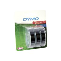 Dymo Selbstklebend - Schwarz - Rolle (0,9 cm x 3 m) 3 Rolle(n) Blisterverpackung