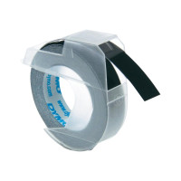 Dymo Selbstklebend - Schwarz - Rolle (0,9 cm x 3 m) 3 Rolle(n) Blisterverpackung