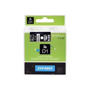 Dymo Schriftband D1 53721 Bandfarbe Schwarz Schriftfarbe...