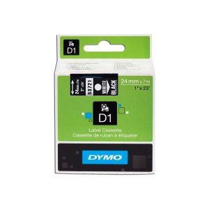 Dymo Schriftband D1 53721 Bandfarbe Schwarz Schriftfarbe...