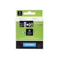 Dymo D1 - Self-adhesive - white on black