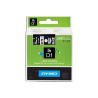 Dymo D1 - Self-adhesive - white on black