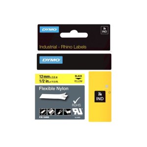 Dymo Nylon Flessibile IND - Nero su giallo - Multicolore - Nylon - -10 - 80 °C - UL 969 - DYMO