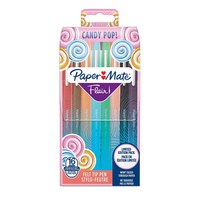 Paper Mate Flair Candy Pop - Medio - 16 colori - Multicolore - Tipo di punta - 1 mm - Multicolore