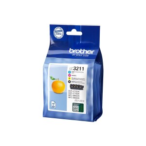 Brother LC3211 Value Pack - 4er-Pack - Schwarz, Gelb,...
