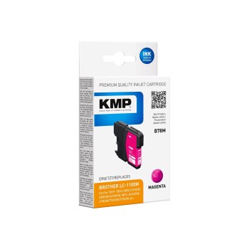 KMP B78M - 5.1 ml - Magenta - kompatibel - Tintenpatrone (Alternative zu: Brother LC1100M)