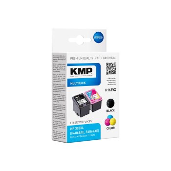 KMP MULTIPACK H168VX - 2er-Pack - Schwarz, Farbe (Cyan, Magenta, Gelb)