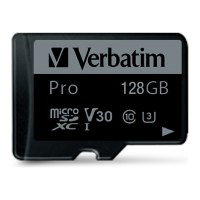 Verbatim PRO - Flash-Speicherkarte (microSDXC-an-SD-Adapter inbegriffen)