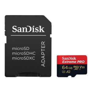 SanDisk Extreme Pro - Flash memory card (microSDXC to SD adapter included)