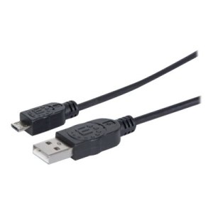 Manhattan USB-A to Micro-USB Cable, 1.8m, Male to Male,...