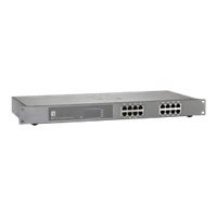 LevelOne GEP-1621 - Switch - unmanaged - 16 x 10/100/1000 (PoE+)