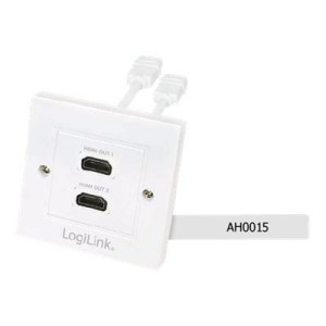 LogiLink Anschlussdose, Unterputz - HDMI X 2