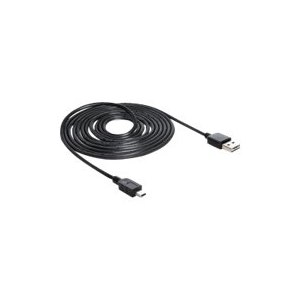 Delock 5m USB 2.0 A - mini USB m/m - 5 m - USB A -...