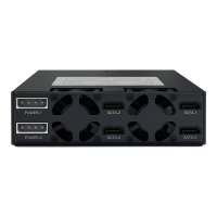 Icy Dock MB994SP-4S - 4 cm - 6 Gbit/s - Potenza - status - Nero - SECC - 146 mm