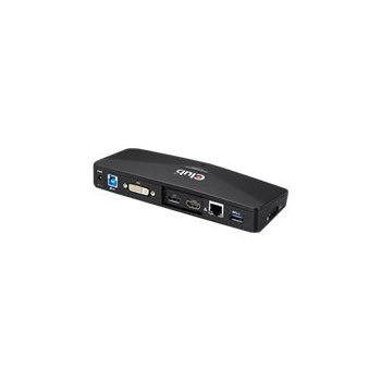 Club3D SenseVision USB 3.0 4K Docking Station - Dockingstation - USB - DVI, HDMI, DP - GigE